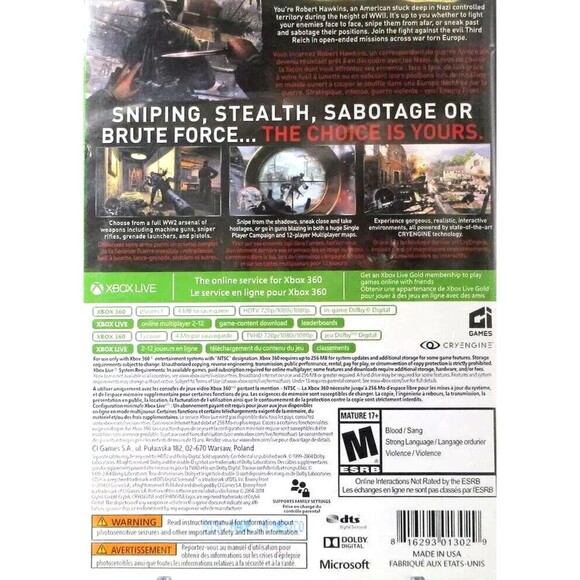 Enemy Front Special Edition 2-Disc Gamestop Version (Microsoft Xbox 360, 2014) - Picture 2 of 2